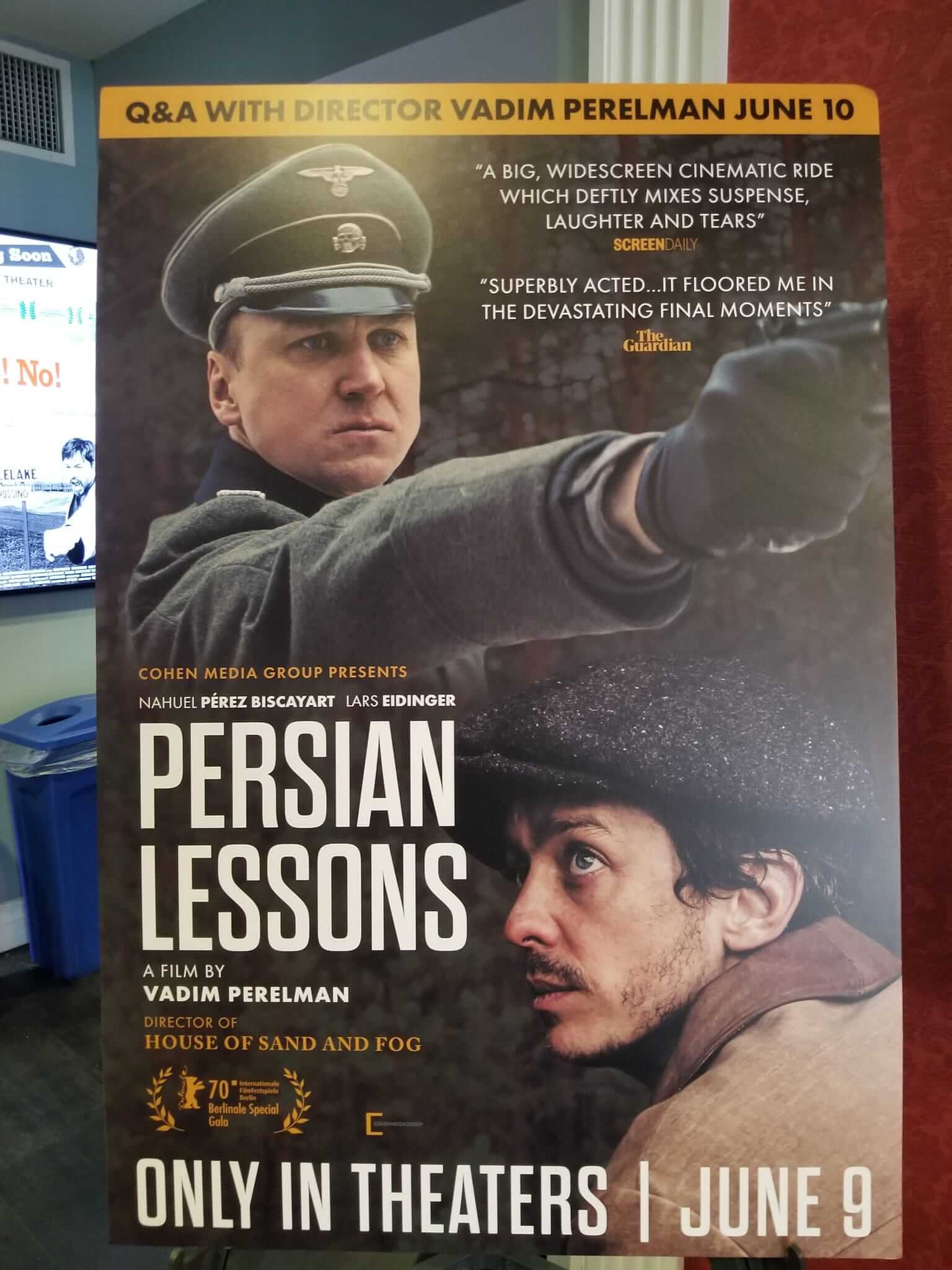 Read more about the article Acclaimed Director Vadim Perelman (“House of Sand and Fog”) talks about his latest Holocaust drama “PERSIAN LESSONS” at a special screening at Los Angeles Jewish Film Festival